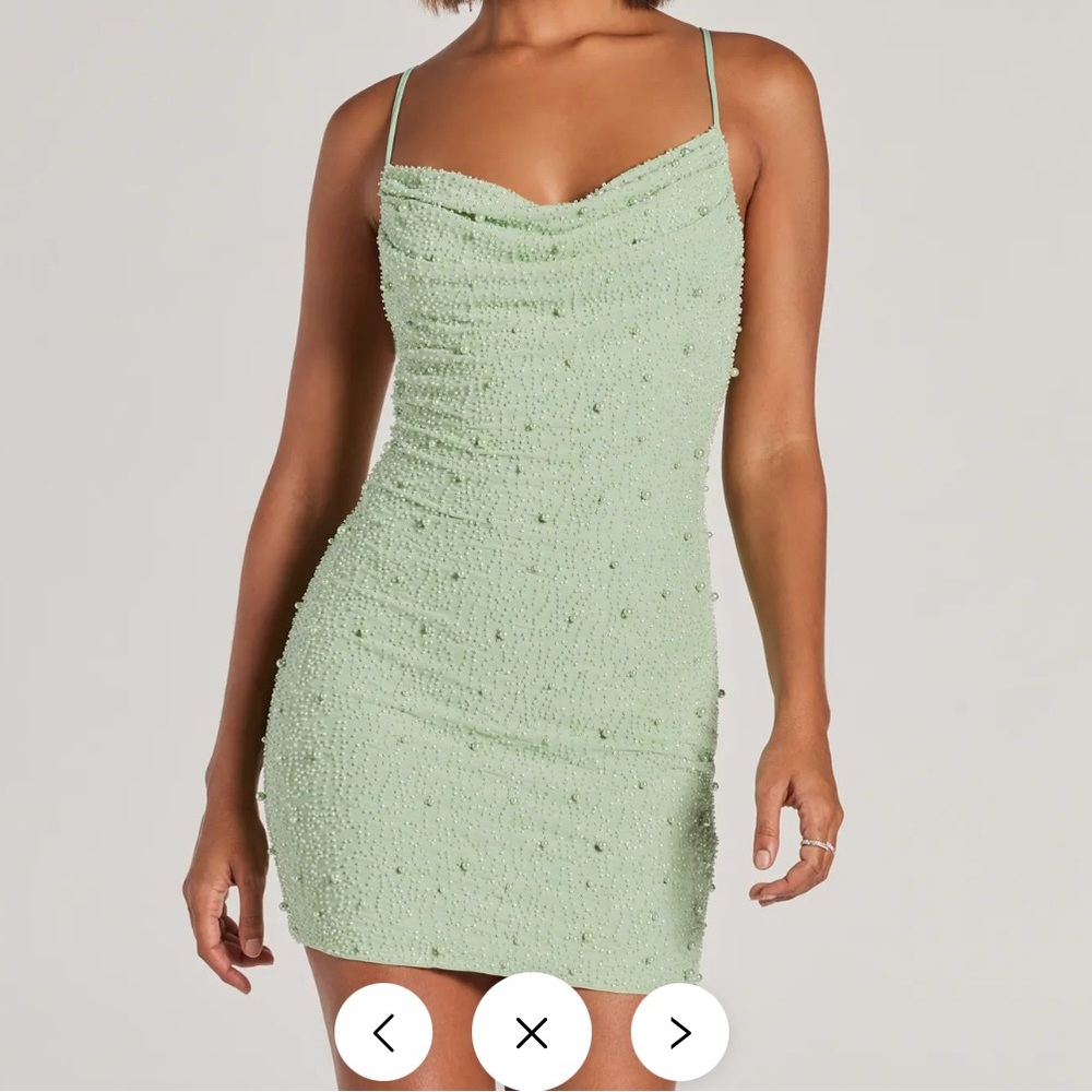 Windsor Mint Green Mini Dress